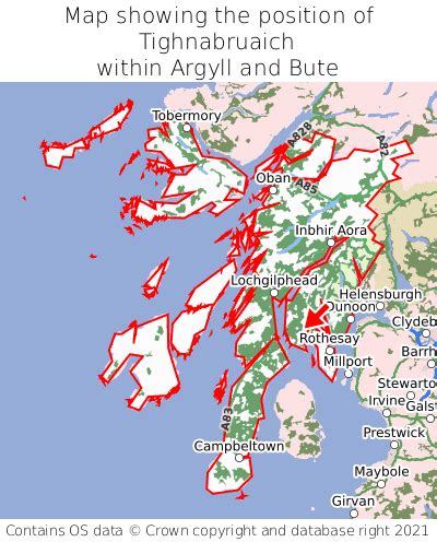 Where is Tighnabruaich? Tighnabruaich on a map