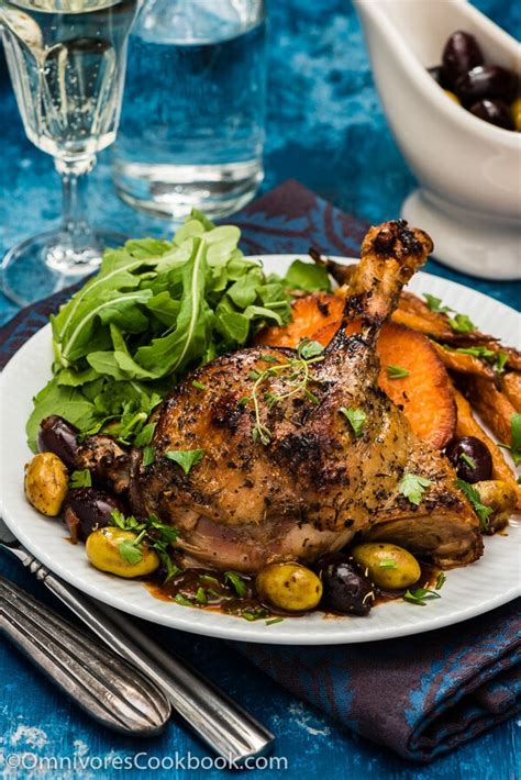 Mediterranean Slow Roast Duck with Olive Sauce | Omnivore's Cookbook