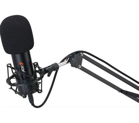 Buy ADX Firecast Pro Microphone & Boom Arm - Black | Currys