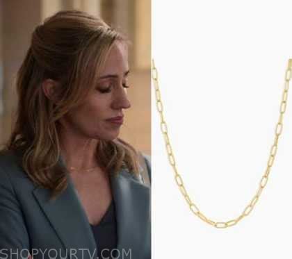 Virgin River: Season 4 Episode 7 Brie's Rectangle Chain Necklace | Shop ...