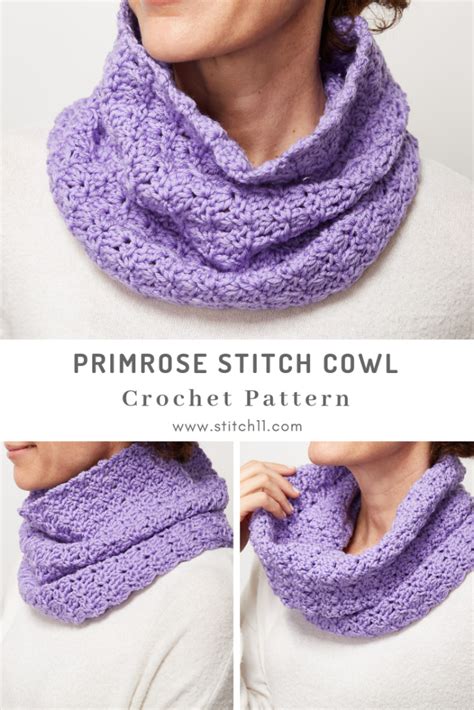 Primrose Stitch Cowl Crochet Pattern Archives - Stitch11