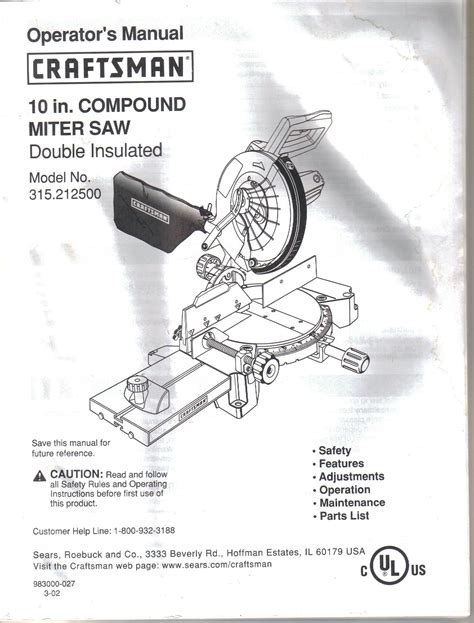 Sears Craftsman 10 Compound Miter Saw Parts | Reviewmotors.co