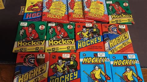 Vintage 1970s and 1980s hockey packs opening Vintage opeechee and Topps hockey card packs - YouTube