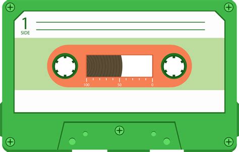 Audio cassette tape clipart design illustration 9381250 PNG