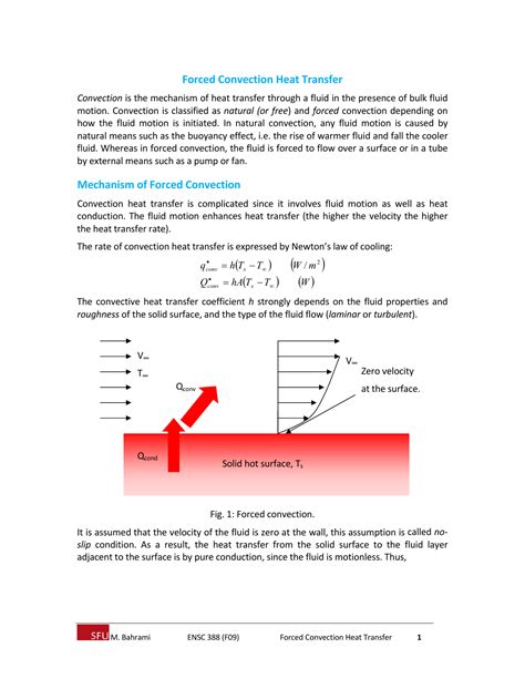 Forced Convection Heat Transfer