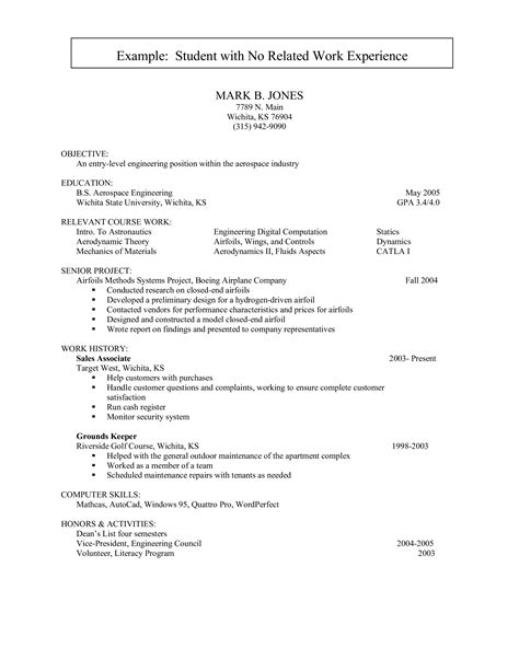 Entry Level Engineering Job Resume | Templates at allbusinesstemplates.com
