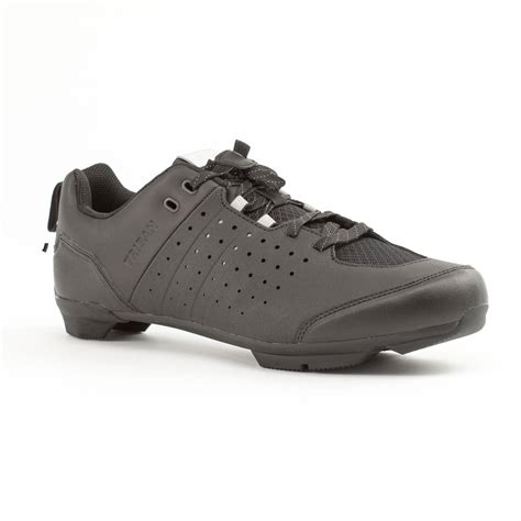 Road and Gravel Cycling Lace-Up SPD Shoes GRVL 500 - Black - Decathlon