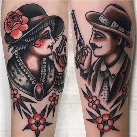 17+ Amazing Bonnie and clyde tattoo sleeve image ideas