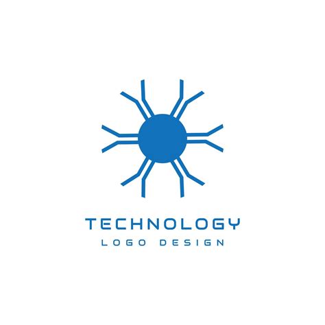 blue tech vector logo design 5177828 Vector Art at Vecteezy