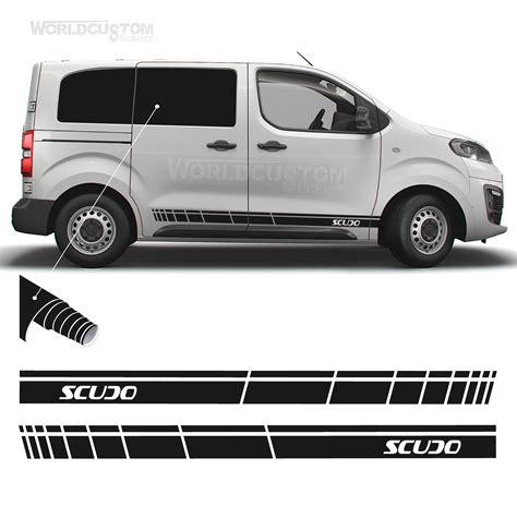 Stickers Graphics Kit Bands film Fiat Scudo 2022 Car Van Van