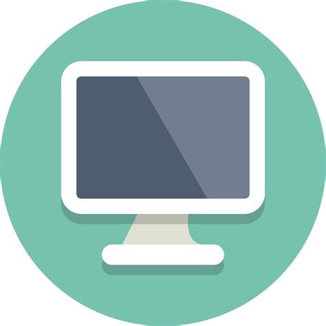 Desktop Computer Icon Png Transparent Image