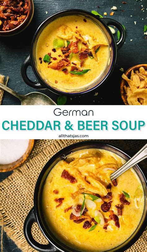 Beer Cheese Soup - German Oktoberfest Classic Dish | All that's Jas