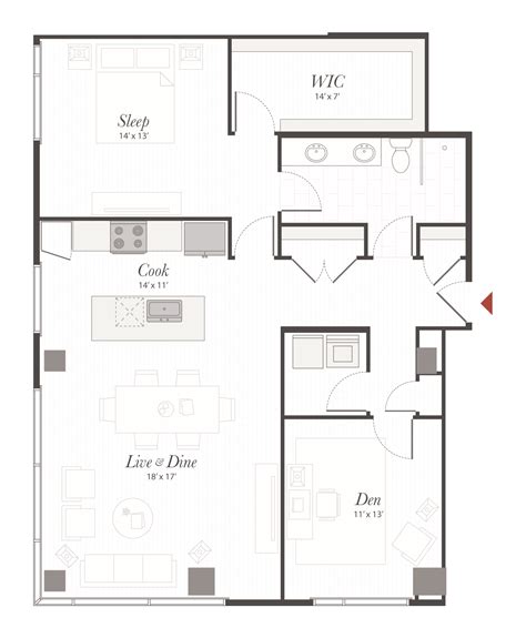 P10 - 1 Bedroom Apartment Cincinnati | Encore Apartments