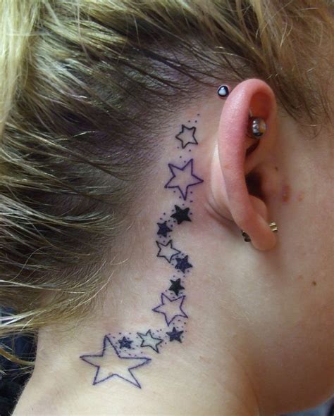 Star+Tattoos+Behind+Ear+|+Tattoo+Designs+Behind+Ear | Star tattoos behind ear, Star tattoos, Ear ...