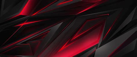 Abstract Black And Red, Polygon Gaming HD wallpaper | Pxfuel