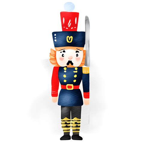 Nutcracker Soldier Standing Tall Clipart Design · Creative Fabrica