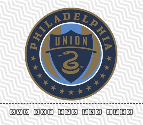 SVG Philadelphia Union Logo Vector Layered Cut File Silhouette