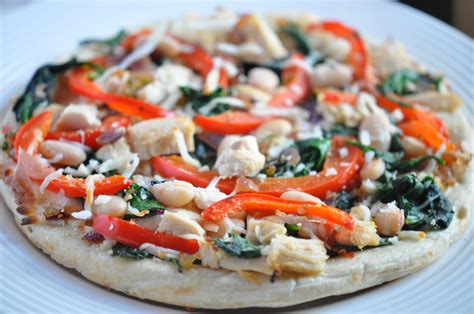 Chicken Pizza Recipes - Chicken and Spinach Pizza Fight Inflammation