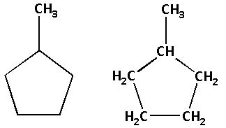 A cyclic molecule that is a constitutional isomer of cyclohexane is:\n \n \n \n \n (D) All of ...