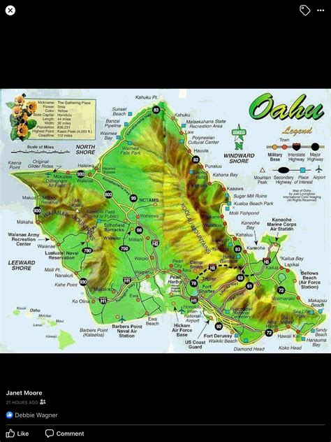 Map Of North Shore Oahu Hawaii | Printable Templates Free