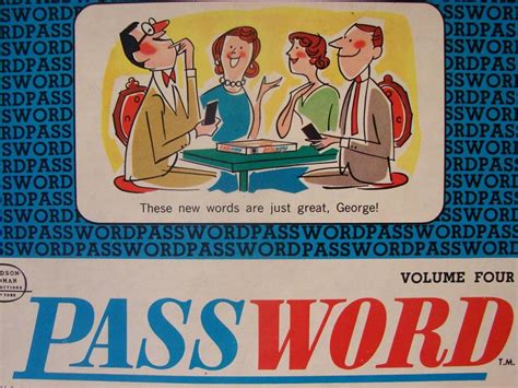 Password Game Board Game TV Show Home Game 1964 by PEAKaBooVintage