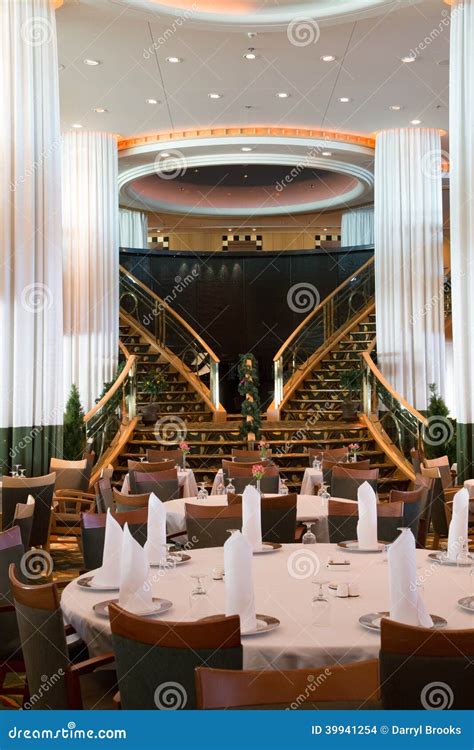 Formal Dining Tables on a Luxury Cruise Ship Stock Photo - Image of elegance, luxury: 39941254