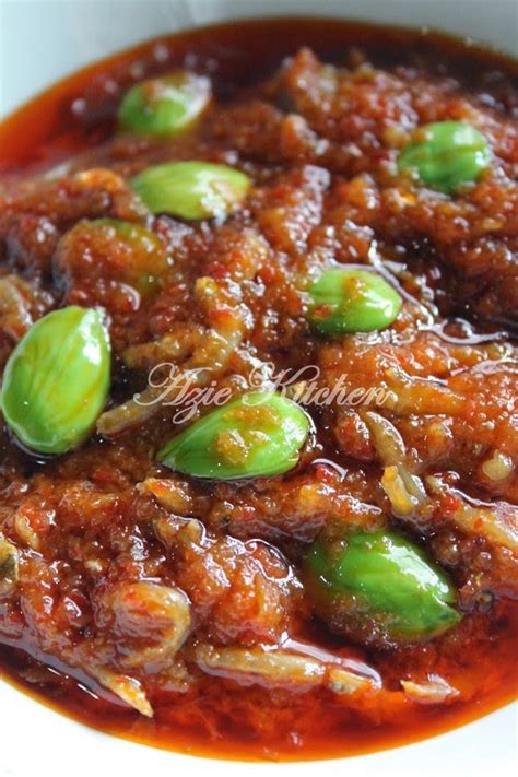 Sambal Tumis Ikan Bilis Dengan Petai - Azie Kitchen