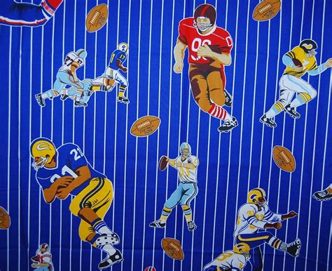 VINTAGE boys room football team NFL fabric by vintageinspiration