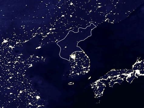 North Korea's Still In The Dark, As Photos From Space Show