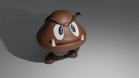 GOOMBA Free 3D Model - .blend .obj .fbx - Free3D