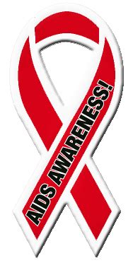 AIDS AWARENESS! - Red Ribbon Magnet - LifeJackets Productions