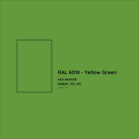 About RAL 6018 - Yellow Green Color - Color codes, similar colors and ...