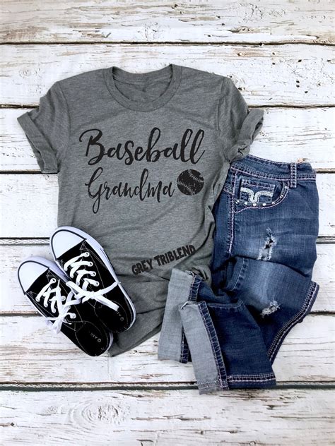 Baseball Grandma Shirt Baseball Grandma Baseball Tshirts - Etsy