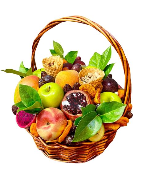 Fruit Basket with Nuts - WOW Bouquet: Same-Day Delivery of Food ...