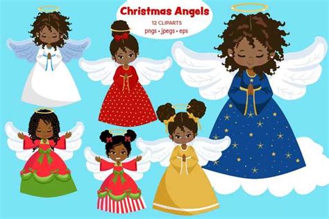 Detail African American Angel Clipart Koleksi Nomer 8