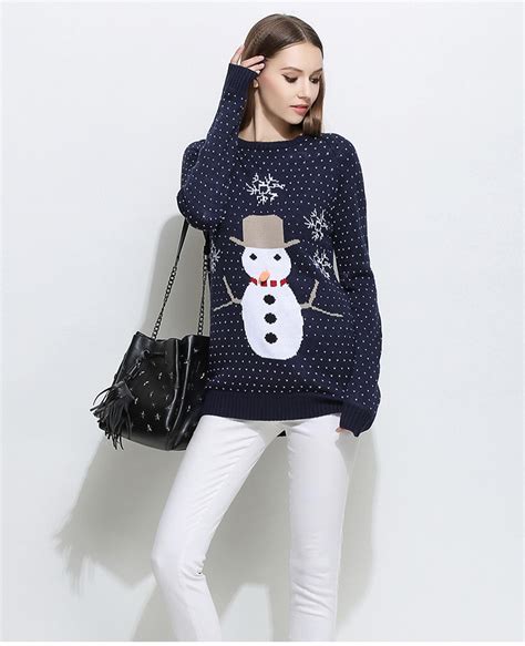 Women's Snowman Christmas Sweater | Christmas sweaters, Fashion, Women