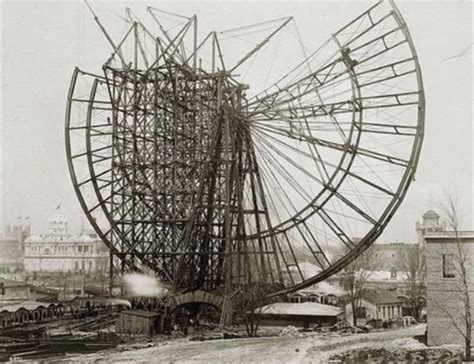 Building the first Ferris Wheel in Chicago, 1893 ~ vintage everyday