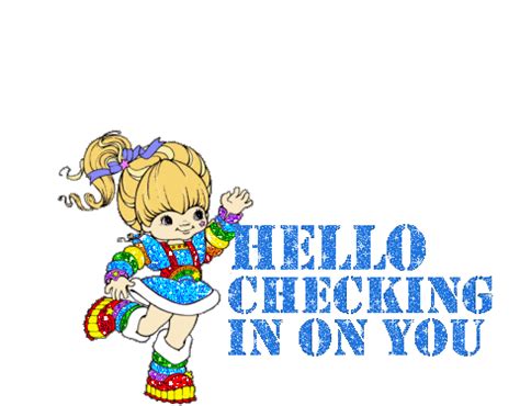 Hello Checking In On you! - DesiGlitters.com