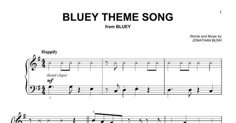 Bluey Theme Song (Easy Piano) - Print Sheet Music Now