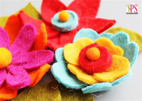 DIY Felt Flowers - Positively Splendid {Crafts, Sewing, Recipes and ...