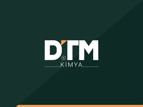 Logo Design: DTM Kimya by Vahit Mutlu on Dribbble