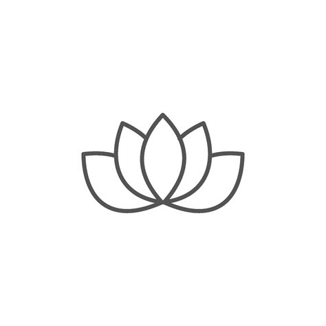 Lotus Flower Outline Vector Art, Icons, and Graphics for Free Download