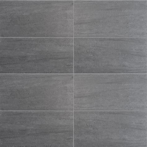 Dark grey stone effect tiles Amsterdam 30x60 cm