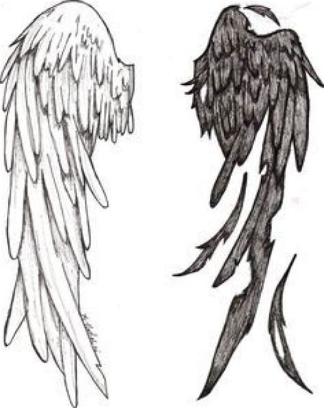 Demon And Angel Wing Tattoos Half Angel Half Demon Tattoos #tabletopgames #tabletop #games # ...