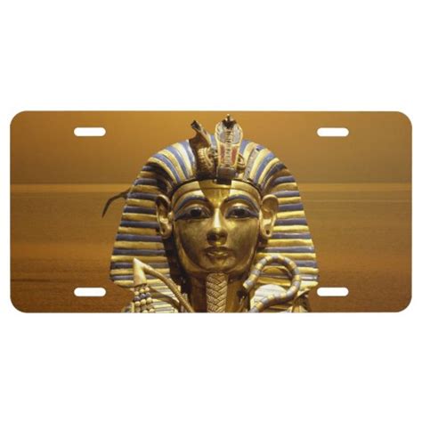 Egypt King Tut Aluminium License Plate | Zazzle