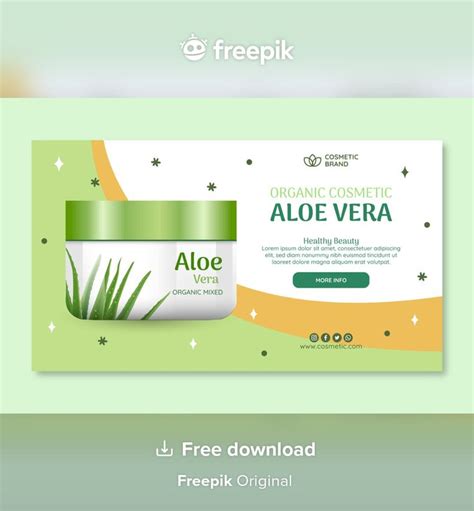 Cosmetic Banner Template | Free Vector