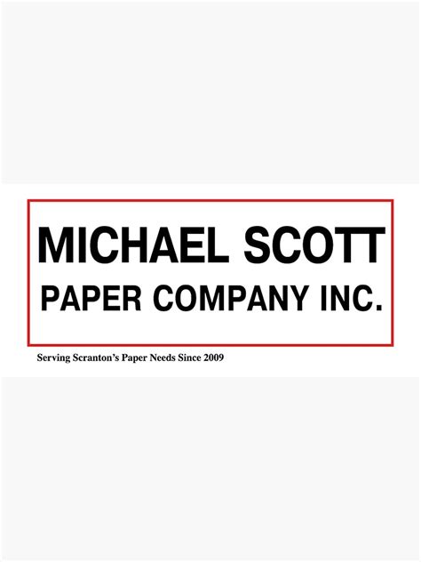 "Michael Scott Paper Company logo" Sticker for Sale by p0pculture3 ...