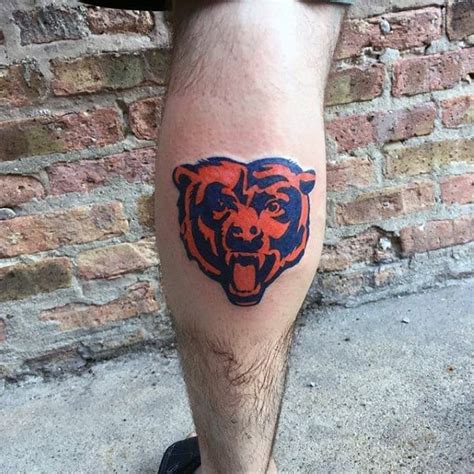 50 Chicago Bears Tattoos For Men - NFL Football Ink Ideas