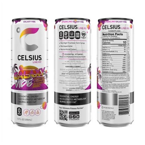 CELSIUS® Sparkling Space Vibe Energy Drink Variety Pack, 12 pk / 12 fl ...