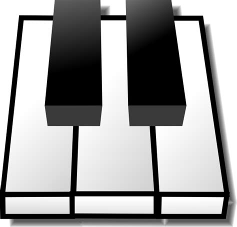 Wavy Piano Keys Clip Art - ClipArt Best